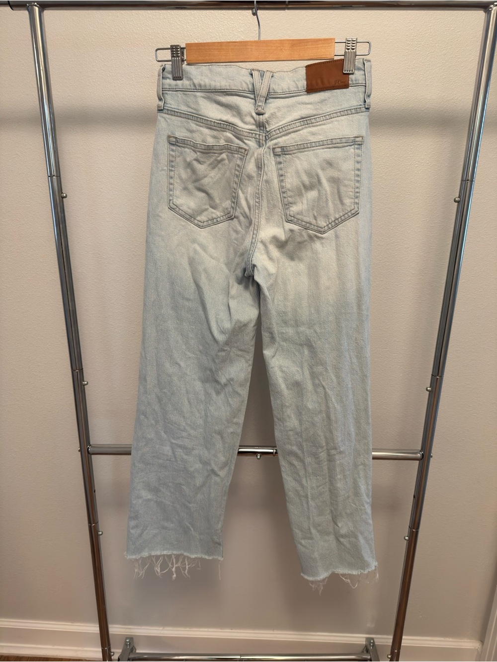 J. Crew Light Blue High-Rise Wide-Leg Jeans - Picture 3 of 5